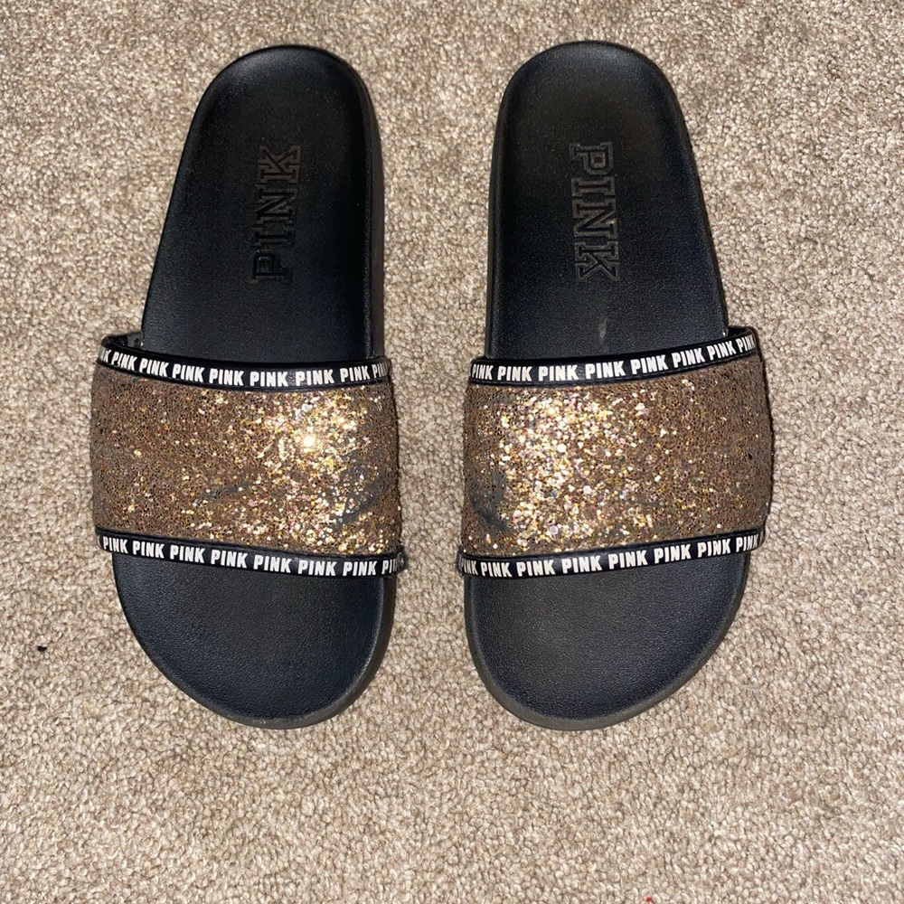PINK sparkly slides!